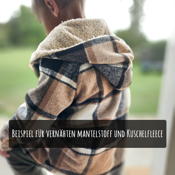 Kuschel Fleece - beidseitig - Sand